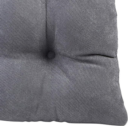Klear Vu Gripper Overstuffed Universal Non-Slip Dining Chair Cushions for Kitchen Decor or Office Use, U-Shaped Skid-Proof Seat Pad, 17x17 Inches, 2 Count (Pack of 1), Linear Bluestone