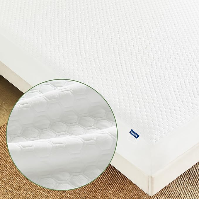 Luxury Twin Size Tencel Waterproof Mattress Protector Deep Pocket - Premium Cooling Bed Cover Pad - Hypoallergenic & Allergy-Friendly - Oeko-Tex Certified - Ultra Soft & Breathable