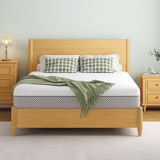 EYN Memory Foam Mattress Cooling Gel Size Matress in A Box Bed Frame Pressure Relief Medium Firm Size Removable Washable Cover Feel Bedroom Essentials CertiPUR-US Certified (8'', Twin XL)