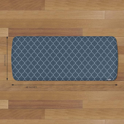 GelPro Elite Premier Anti-Fatigue Kitchen Comfort Floor Mat, 20x48, Trellis Deep Sea Stain Resistant Surface with Therapeutic Gel and Energy-Return Foam for Health & Wellness