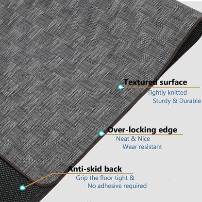 Chair Mat for Hardwood & Tile Floor, 36" x 48" Heavy Duty Office Chair Mat for Rolling Chairs, Anti Slip, Non-Curve, Floor Protector for Home Office, Gray Square