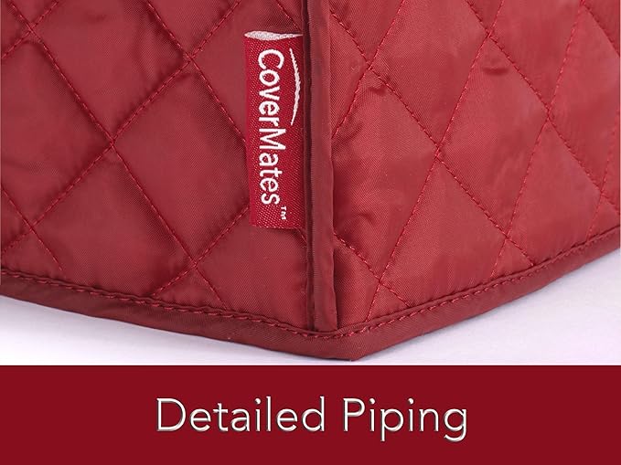 Covermates Keepsakes - Coffee Maker Cover - Dust Protection - Stain Resistant - Washable - Appliance Cover, Red