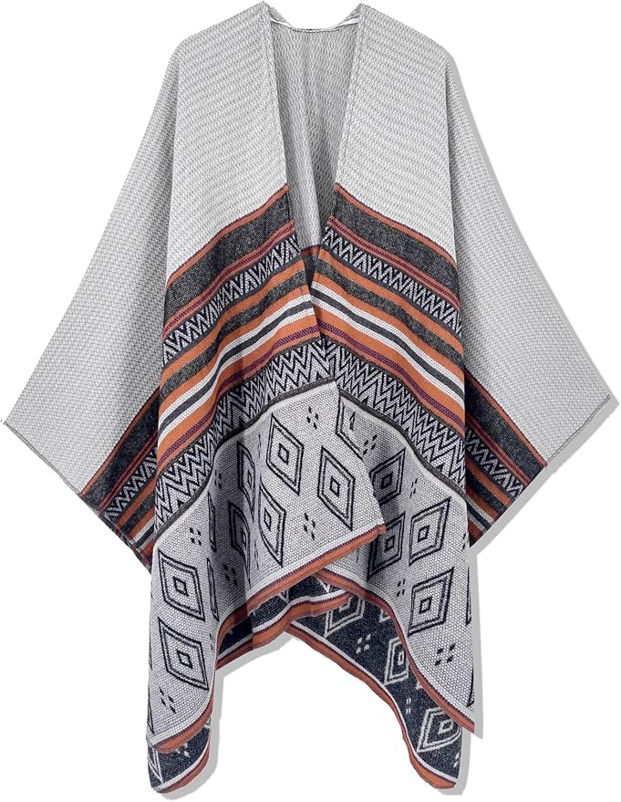 Breezy Lane Women's Shawl Wraps Warm Poncho Ruana Wrap Cardigan