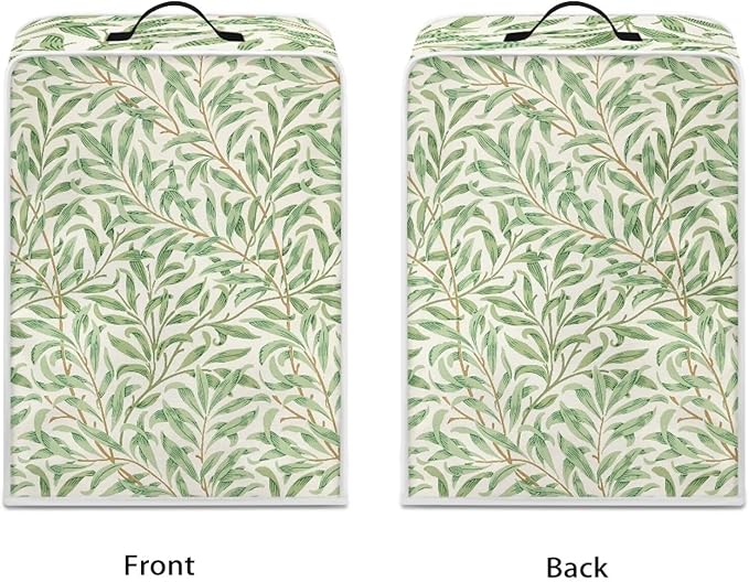 Coffee Maker Cover For Kitchen With Top Handle Waterproof Dust Appliance Cover Suitable For Most Coffee Machine Models William Morris Green