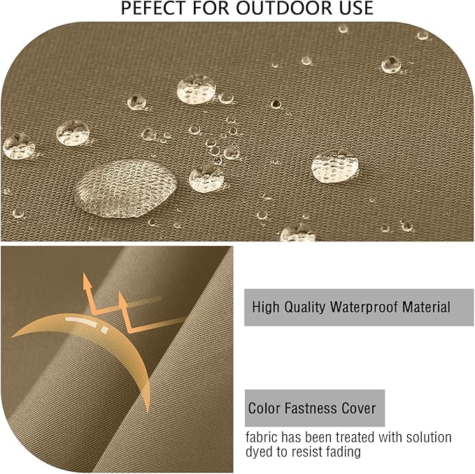 idee-home Outdoor Cushions for Patio Furniture, Outdoor Seat Cushion, Waterproof Couch Hampton Bay Deep Seat Replacement Chair Cushions for Garden Lawn Backyard Deck, 28.5 x 28.5