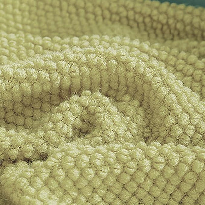 LOMAO Knitted Throw Blanket with Tassels Bubble Soft Lightweight Blanket Textured Lightweight Throws for Couch Cover Home Decor (Lemon Yellow, 50x60)