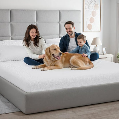 PAULATO BY GA.I.CO King Waterproof Mattress Protector – Mattress Cover for King Size Bed – Breathable Noiseless Hypoallergenic Machine Washable – Premium Quality Cover with Elasticised Edges