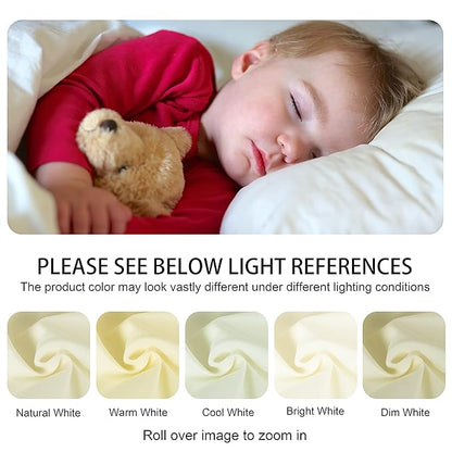 NTBAY Down Alternative Oversized Toddler Comforter, Super Soft and Warm Solid Color Baby Crib Quilted Blanket, 43x60 inches, Brown