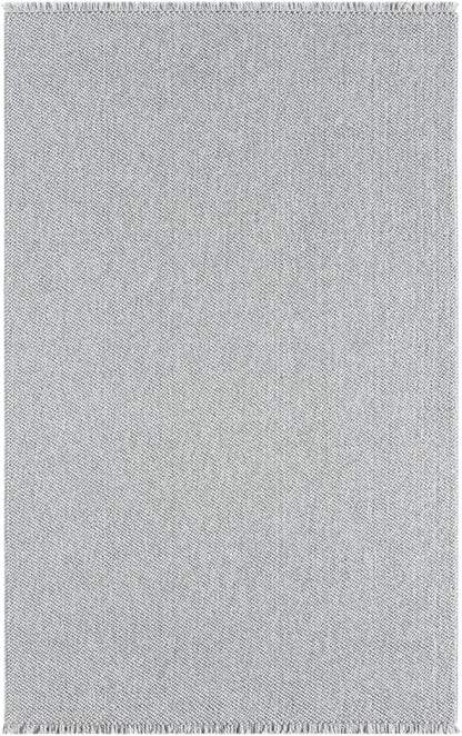 LUXE WEAVERS Solid Machine Woven Gray 8x10 Area Rug, Indoor Stain-Resistant Carpet