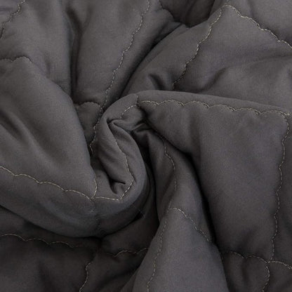 NTBAY Down Alternative Toddler Comforter, Lightweight and Warm Solid Color Baby Crib Quilted Blanket, 39x47 inches, Dark Grey