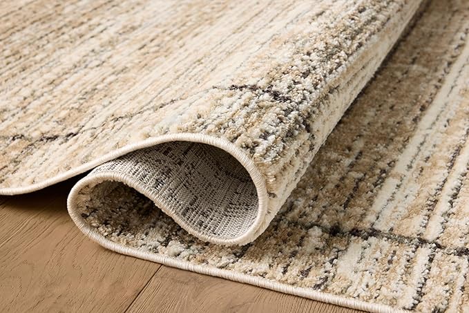Loloi Jeremiah Brent Bleecker Collection BLE-05 Natural/Charcoal 2'-7" x 10'-0" Runner Rug