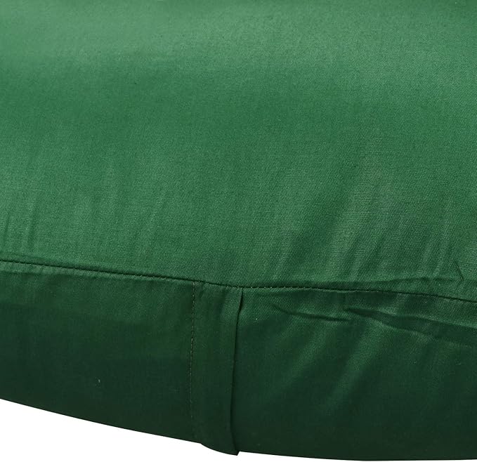 4-Pack 100% Cotton Comfortable Solid Decorative Throw Pillow Case Square Cushion Cover Pillowcase Sublimation Blank Pillow Covers(Cover Only,No Insert)(16x16 inch/ 40x40cm, Christmas Green)
