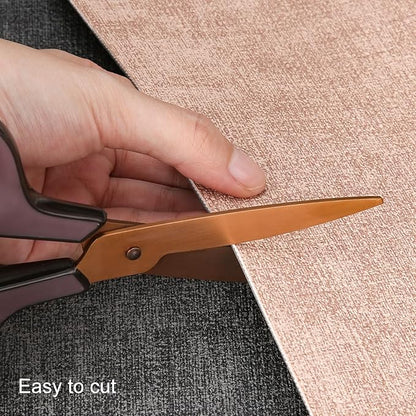 Table Runners 94 Inches Long, Dual-Sided Faux Leather Farmhouse Table Runner Waterproof Heatproof Non-Slip for Living Room Party Home Decor Holiday Decorations(Gray Pink, 15 x94 Inch)