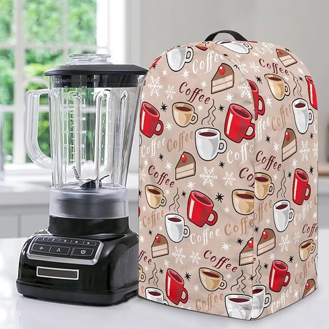 Coffee Cake Coffee Machine Dust Cover Mixer Hood Cover Blender Covers for Kitchen Counter Blender Dust Covers for Kitchen Counter Kitchen Decor