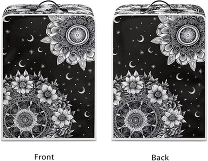 Mandala Sun Moon Coffee Machines Covers - Dust Resistant Protective Covers For Coffee Makers, Blender, Mixer, Juice Machine - Dust Proof, Washable