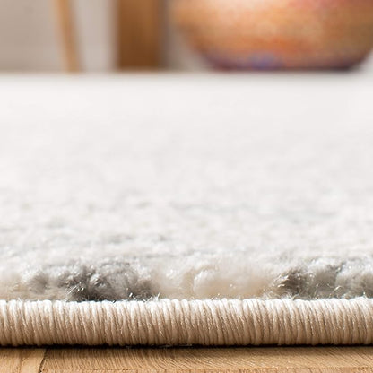 SAFAVIEH Area Rug 3x5 - Tulum Collection - Ivory & Grey, Moroccan Boho Tribal Design, Non-Shedding & Easy to Clean, Ideal for Entryway, Foyer, Accent Space, Bedroom (TUL272A)