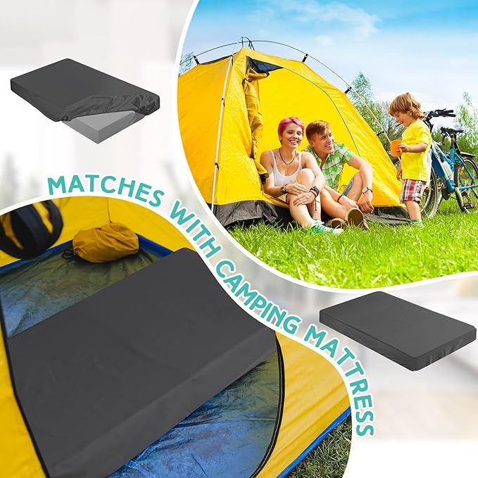 Breling Fitted Sheet (Sheet Only) Compatible with Milliard Trifold Mattress Folding Mattress Fitted Microfiber Bedsheet for Camp Bunk Rvs Bed(Queen,4'',Dark Gray)