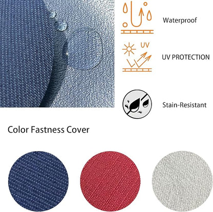 Goodgoods 20"x42" Outdoor Dining Chair cushion Set of 1 patio furniture cushion Resilient Foam Filling Water-Proof Stain-Resistant UV Resistant Weather Resistant Chairs Couch Sofa Upholstery Navy Blue