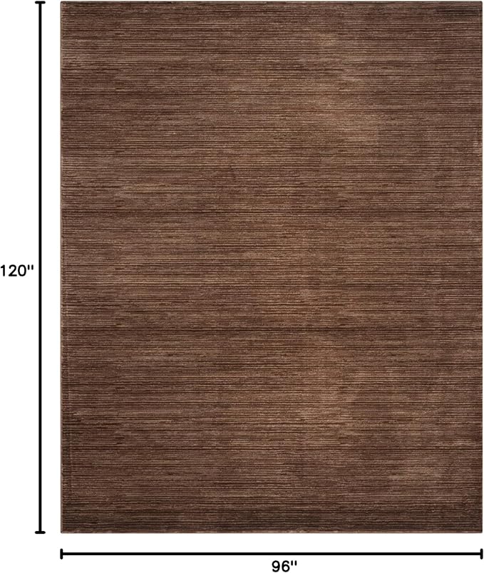 SAFAVIEH Area Rug 8x10 - Vision Collection - Large - Brown, Modern Ombre Design, Non-Shedding & Easy to Clean, Ideal for Living Room, Bedroom, Dining Space (VSN606E)