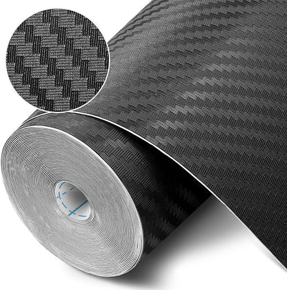 Self-Adhesive Shelf Liner Kitchen Liner, Waterproof Backed Paper Easy Peel and Stick Contact Liner Without Residue for Decor Your Desk Surface, Kitchen Countertops (Black, 23.6 x 118.1 inches)