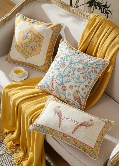 patdrea Linen Decorative Throw Pillow Covers Set Soft Durable Cushion Cases Pillowcase for Couch Bedroom Car Living Room 18"x 18"