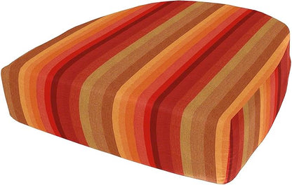 Cushion Source Rounded Back Seat Cushion, 19.5" x 20" x 5" deep Indoor and Outdoor Durable seat Cushion Made with Fade Resistant Sunbrella Fabric, Hidden Zipper, Sunbrella Astoria Sunset