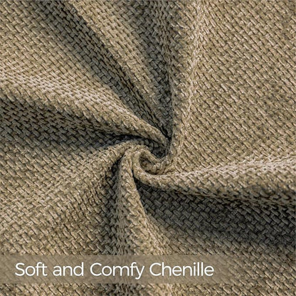 a moment Brown Chenille Throw Pillow Covers 16x16 Inch Pack of 2 Modern Decorative Throw Pillow Covers Farmhouse Cross Covers Home Decor for Sofa Bedroom Living Room