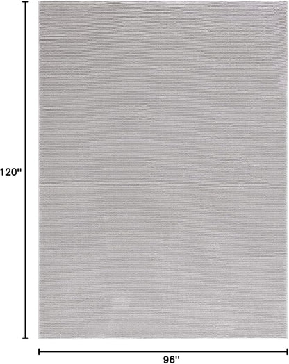 SAFAVIEH Area Rug 8x10 - Revive Collection - Large - Grey, Solid Pattern, Non-Shedding & Easy Cleaning, Ideal for Living Room, Bedroom, Office, Dining Space (REV102F)