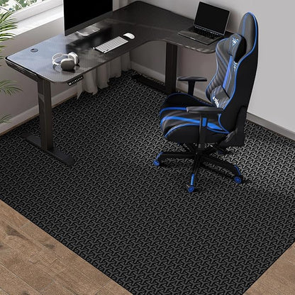 Office Chair Mat for Hard Floor, 60"x75" Large Durable Computer Chair Mat, Unique Y-Shaped Pattern Floor Protector Rug for Rolling Chairs, Anti-Slip Waterproof Desk Floor Mat for Work, Home, Gaming