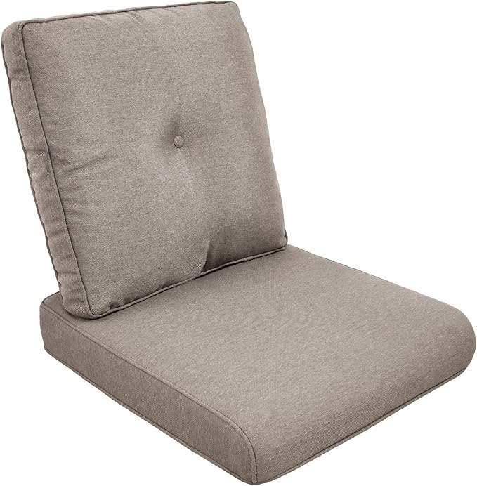Outdoor Chair Cushions-Patio Chair Cushions Set with Removable Cover 22 X 25 Inch Outdoor Cushions for Patio Furniture Chair Sofa Couch-Grey