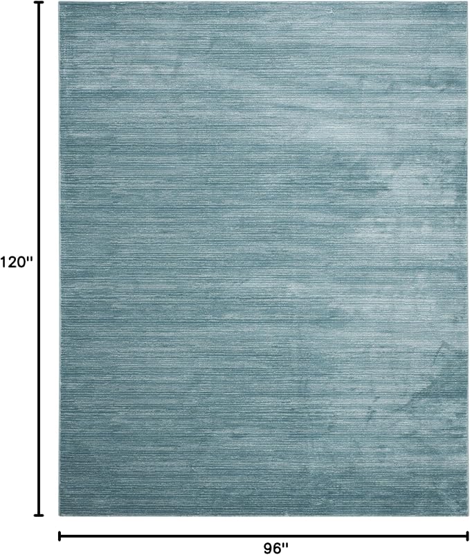 SAFAVIEH Area Rug 8x10 - Vision Collection - Large - Aqua, Modern Ombre Design, Non-Shedding & Easy to Clean, Ideal for Living Room, Bedroom, Dining Space (VSN606B)