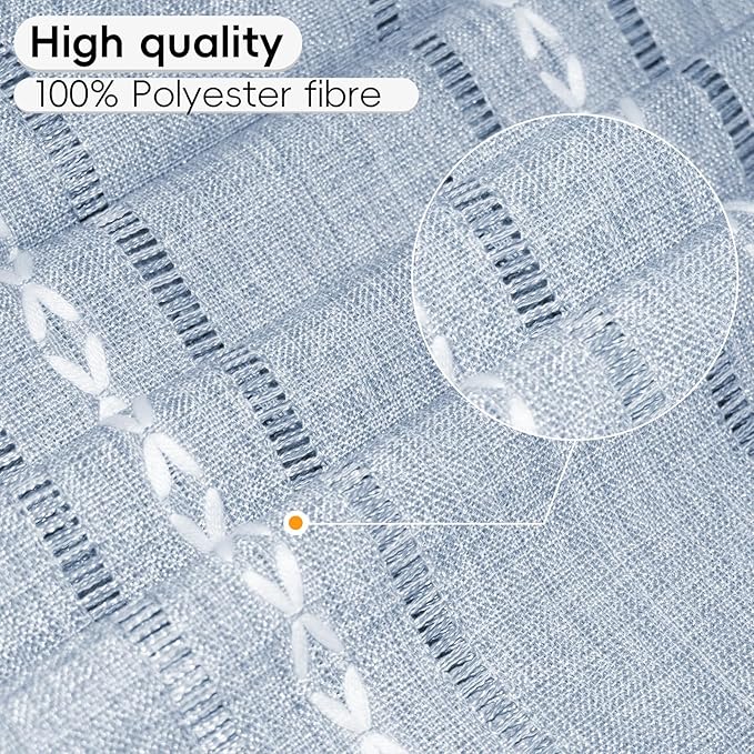 Coffee Table Cloth, Coffee Table Cover with Pockets and Tassel, Grey Jacquard for Living Room Small Rectangle Tablecloths Washer Dryer Fridge Top Dust Cover,Easy Care Machine Washable