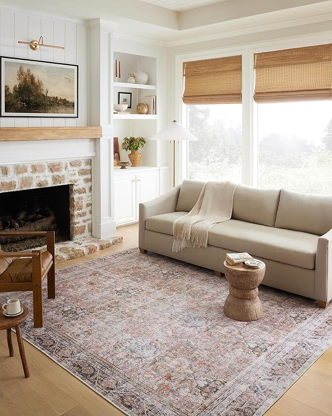 Loloi Adrian Collection ADR-05 Sunset/Charcoal 2'-6" x 9'-6", .19" Thick Runner Rug