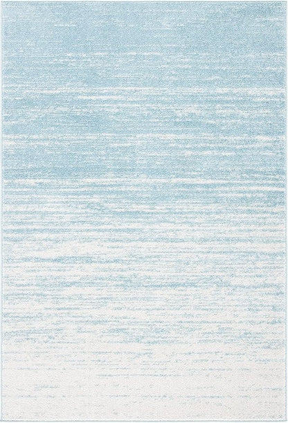 SAFAVIEH Area Rug 11x15 - Adirondack Collection - Large - Aqua & Ivory, Modern Ombre Design, Non Shedding & Easy to Clean, Ideal for Living Room, Bedroom, Office, Dining Space (ADR113J)