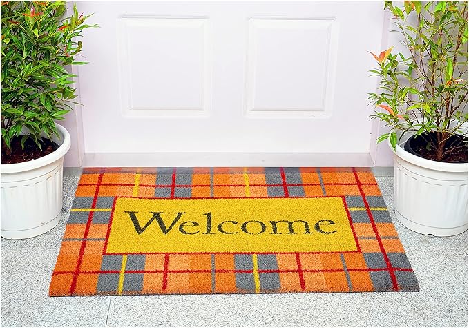 Calloway Mills Fall Plaid Doormat (Multi, 17" x 29" x 0.60")