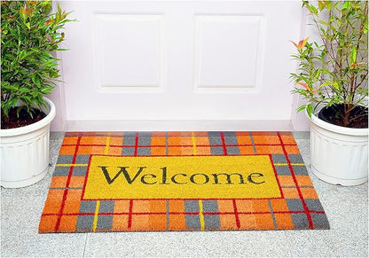 Calloway Mills Fall Plaid Doormat (Multi, 17" x 29" x 0.60")