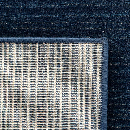 SAFAVIEH Vision Collection Accent Rug - 2'2" x 4', Navy, Modern Ombre Tonal Chic Design, Non-Shedding & Easy Care, Ideal for High Traffic Areas in Entryway, Living Room, Bedroom (VSN606N)