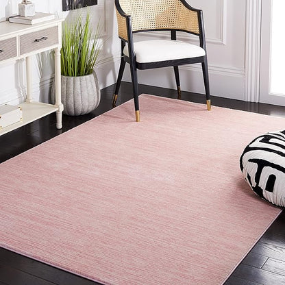SAFAVIEH Vision Collection Area Rug - 5'1" x 7'6", Pink, Modern Ombre Design, Non-Shedding & Easy to Clean, Ideal for Living Room, Bedroom, Dining Space (VSN606U)