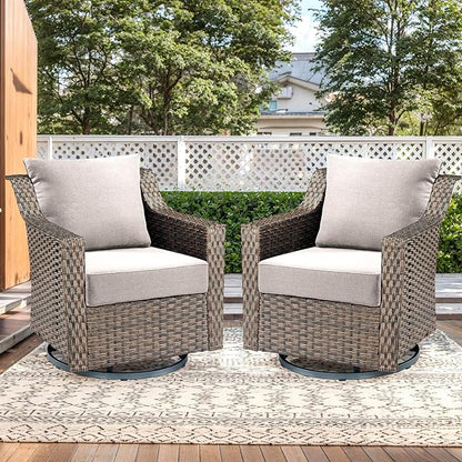 Luxury Outdoor Seat Cushion Set-22 x 24 x 6 Inch Outdoor Chair Cushions with Water Resistant & Removable Cover Outdoor Cushions for Patio Furniture Chair Sofa Couch