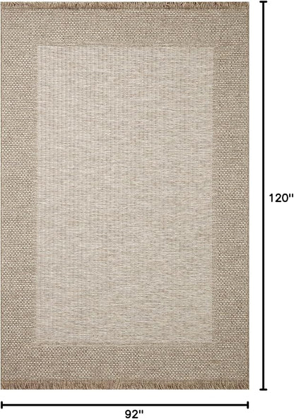 Loloi Dawn Collection Indoor/Outdoor DAW-06 Russet 7'-8" x 10' Area Rug