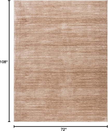 SAFAVIEH Area Rug 6x9 - Vision Collection - Light Brown, Modern Ombre Design, Non-Shedding & Easy to Clean, Ideal for Living Room, Bedroom, Dining Space (VSN606C)