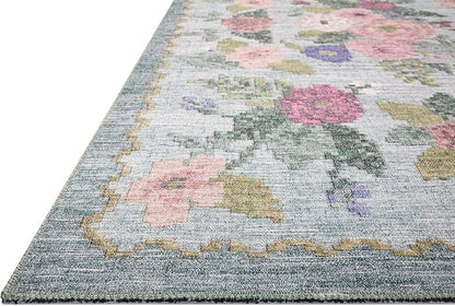 Loloi Rifle Paper Co. Rosa Collection RSA-02 Sky 7'-6" x 9'-6" Area Rug