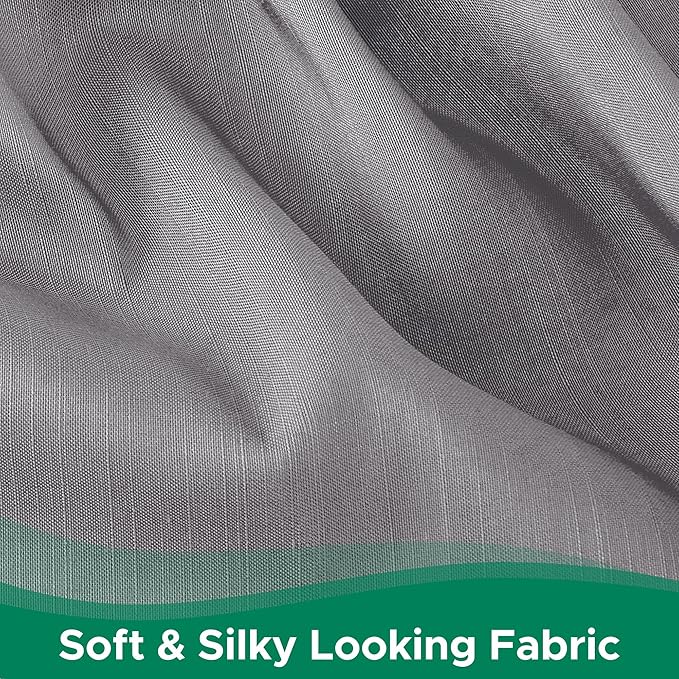 Biscaynebay Wrap Around Bed Skirts for Twin & Twin XL Beds 17" Drop, Silver Grey Adjustable Elastic Dust Ruffles Easy Fit Wrinkle & Fade Resistant Silky Luxurious Fabric Solid Machine Washable