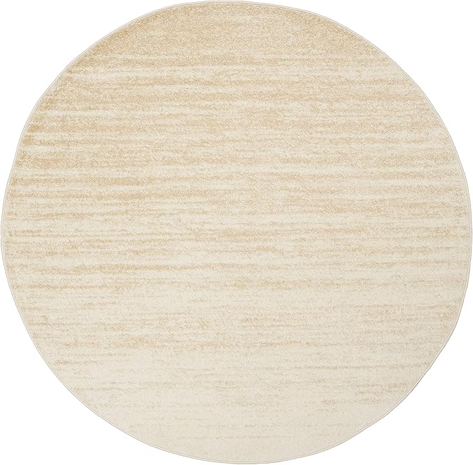 SAFAVIEH Adirondack Collection Area Rug - 6' x 8' Oval, Champagne & Cream, Modern Ombre Design, Non Shedding & Easy to Clean, Ideal for Living Room, Bedroom, Office, Dining Space (ADR113W)
