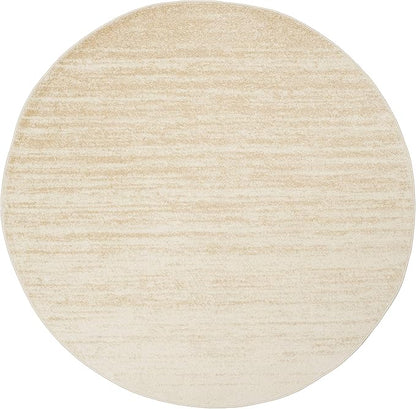 SAFAVIEH Adirondack Collection Area Rug - 5' x 8' Oval, Champagne & Cream, Modern Ombre Design, Non Shedding & Easy to Clean, Ideal for Living Room, Bedroom, Office, Dining Space (ADR113W)