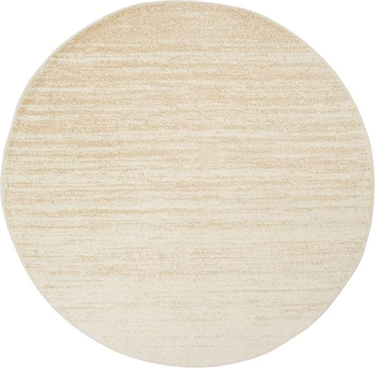 SAFAVIEH Adirondack Collection Area Rug - 5' x 8' Oval, Champagne & Cream, Modern Ombre Design, Non Shedding & Easy to Clean, Ideal for Living Room, Bedroom, Office, Dining Space (ADR113W)