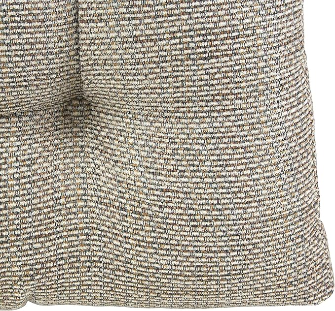 Klear Vu Gripper Overstuffed Universal Non-Slip Dining Chair Cushions for Kitchen Decor or Office Use, U-Shaped Skid-Proof Seat Pad, 17x17 Inches, 2 Count (Pack of 1), Honeycomb Natural
