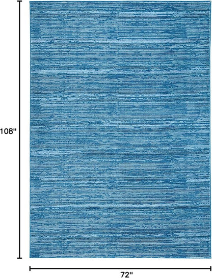 SAFAVIEH Area Rug 6x9 - Vision Collection - Blue, Modern Ombre Design, Non-Shedding & Easy to Clean, Ideal for Living Room, Bedroom, Dining Space (VSN606M)