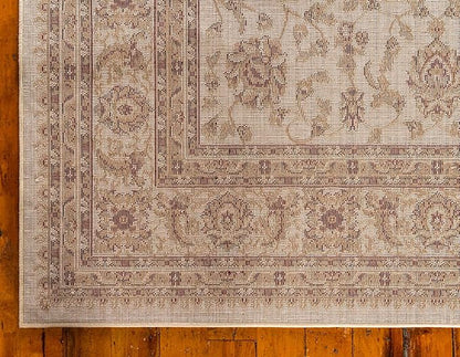 Unique Loom Voyage Collection Traditional Oriental Classic Intricate Design Area Rug (6' 0 x 9' 0 Rectangular, Ivory/Gold)