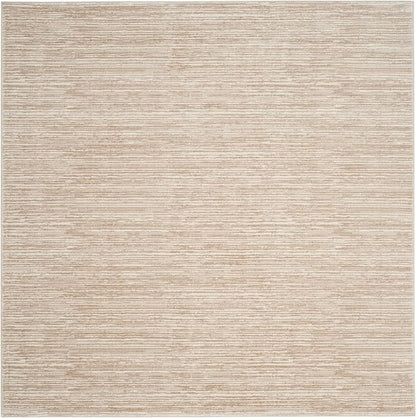 SAFAVIEH Vision Collection Area Rug - 3' Square, Cream, Modern Ombre Design, Non-Shedding & Easy to Clean, Ideal for Foyer, Entryway, Bedroom, Accent Space (VSN606F)
